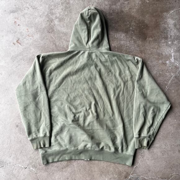 BRANDY MELVILLE JOHN GALT GREEN ZIP HOODIE ONE SIZE FITS MENS XL HEAVYWEIGHT - Picture 2 of 5